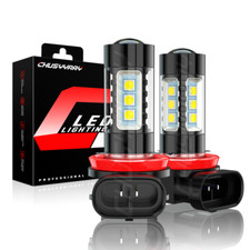 For BMW	7 Series F01 2009-2015 - 2x H8 LED Front Fog Light Bulbs Kit White 6000K