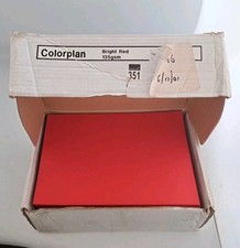 Colorplan A4 sheets red card 135gsm approx 470 sheets