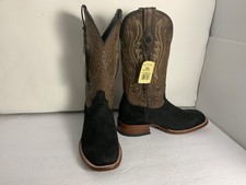 Stetson Men's River Horse Exotic Hippopotamus Western  Boots 9.5 D NEW