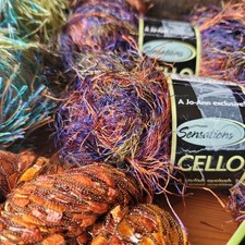 Novelty Yarn Bundle Lot of 4