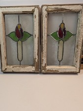 Pair Antique Reclaimed Stained