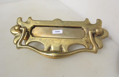 Antique brass letterbox letter - antique,