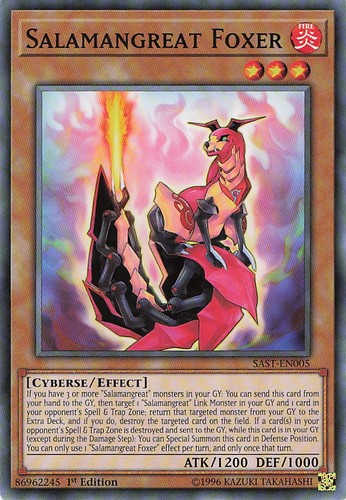 Yugioh salamangreat foxer - yugioh,