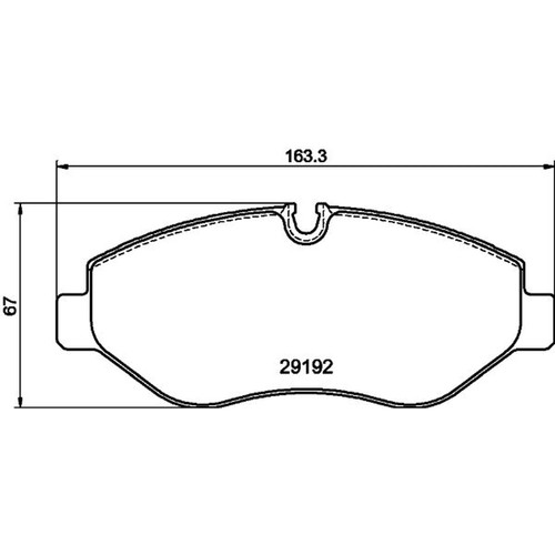 Mintex front brake pad - pad, set