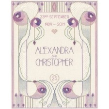 Mackintosh - Wedding / Anniversary Sampler Cross Stitch Kit by Derwentwater Desi