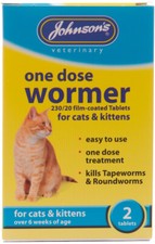 JOHNSONS CAT WORMER ONE DOSE
