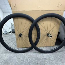 VEL 50mm Carbon Road Wheelset Clincher 700C TA Disc Brake Wheel Ultarlight 1380g