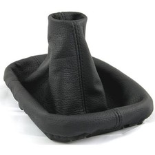 FITS BMW E46 1998 TO 2005 GEAR GAITER REAL LEAHER BLACK STITCHING