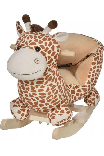 Kids plush rocking giraffe - rocking,