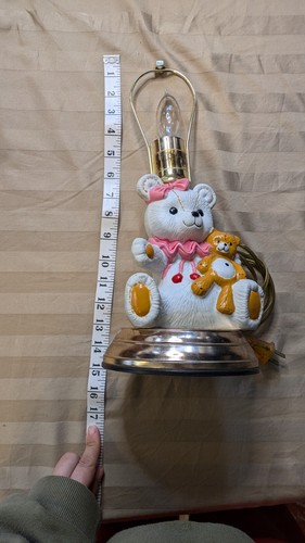 Ceramic girl nursery lamp - girl,