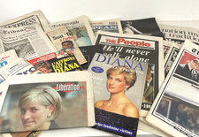Princess Diana Memorial Newspaper Magazine Bundle x 18 British French American