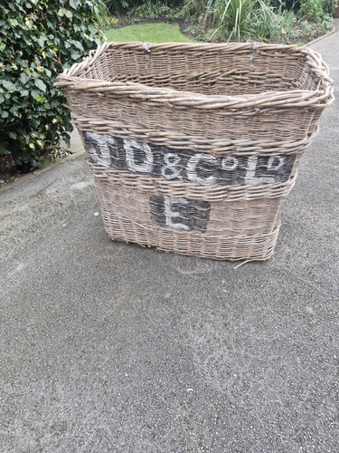 Antique wicker mill bin - wicker,