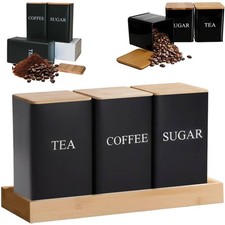 Set of 3 Airtight Tea Coffee &