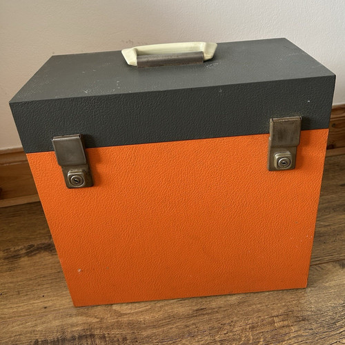 Vintage 1970s orange black - vintage, &