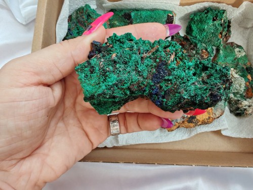 Raw malachite crystal bulk - raw, –
