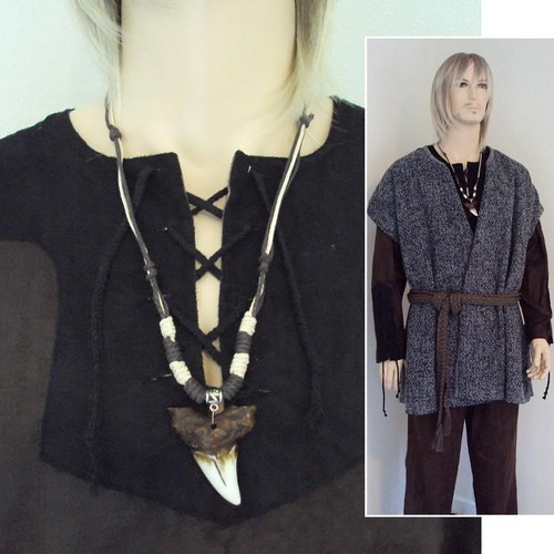 Dinosaur tooth necklace - dinosaur,