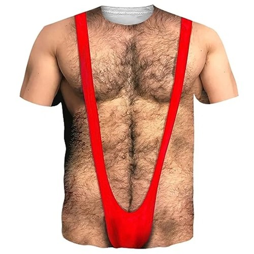 Funny hairy chest graphic - funny, t