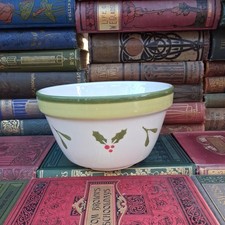 Mason Cash Retired Holly Design Christmas Pudding Bowl 