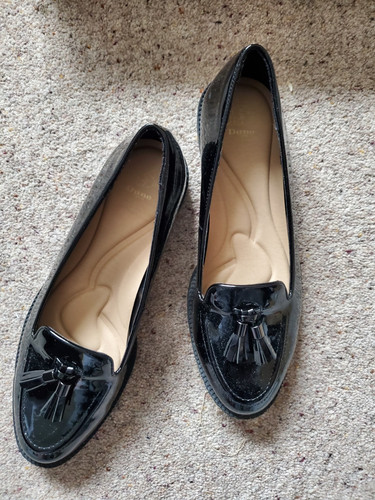 Black patent dune - black, loafers