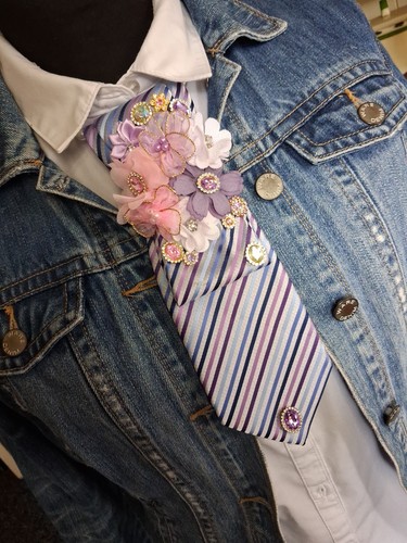 Tie handmade necklace - tie,