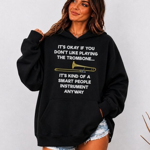 Trombone hoodie funny smart - -,