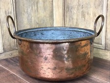 Antique copper stock pot - stock,