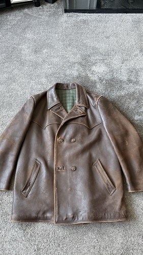 Brown heavy men leather - brown,