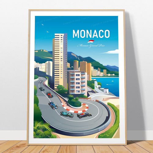 Monaco poster - f1,