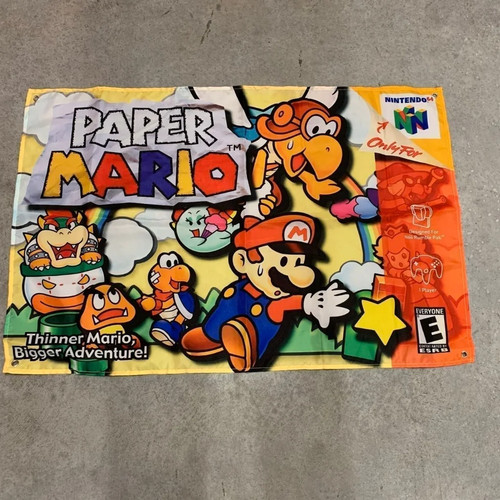Paper mario wall flag - wall,