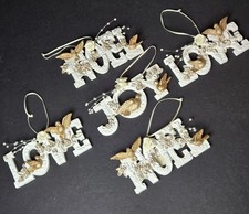 Vintage White Gold Christmas