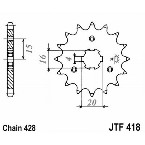 Sprockets tooth steel - jt,
