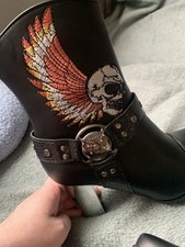 Ankle boots black. Punk/goth/biker   Style Ankle Boots