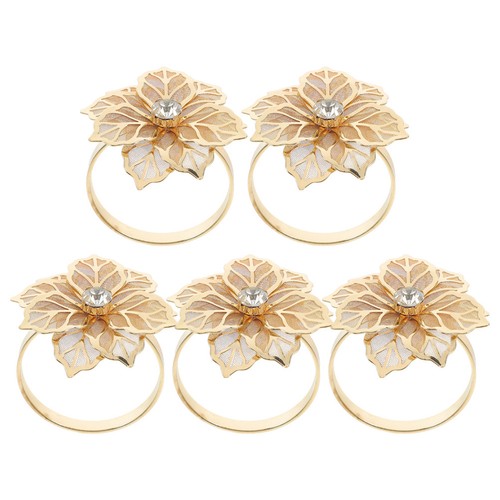 5pcs flower napkin - flower, ring