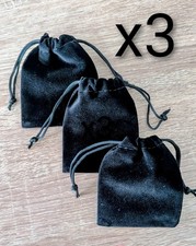 3 X Black Velvet Jewellery