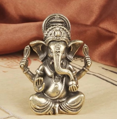Vintage brass lord ganesha - vintage,