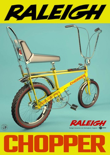 Vintage poster raleigh chopper - vintage,
