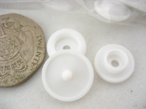 50sets white plastic resin - 50sets,