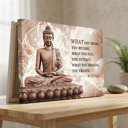 Waterproof buddha canvas print - buddha,