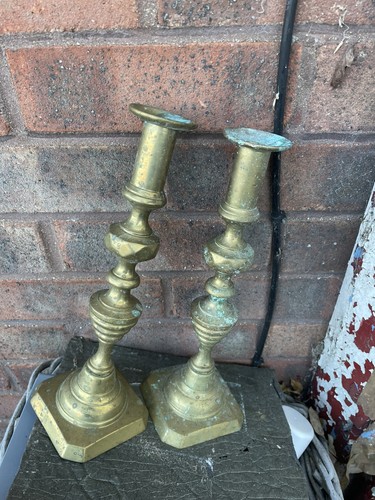 Vintage brass candlesticks - vintage,