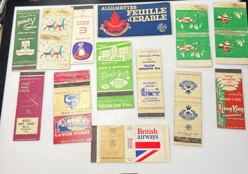 Mixed matchbox labels - 13,