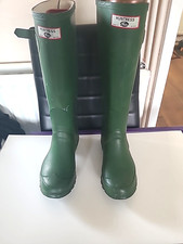 Huntress Made In England Wellies Size UK3 Green