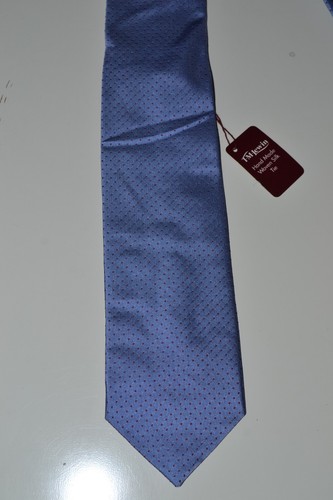 Lewin blue silk necktie - t.m,