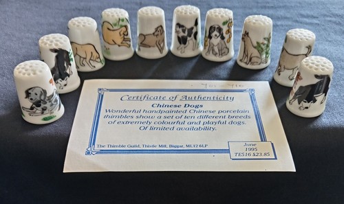 Chinese dogs thimbles - thimbles, with