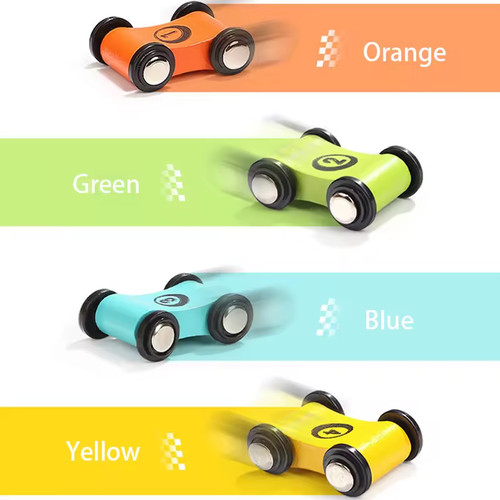 Baby wooden slide - wooden, car