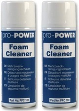2x Pro Power Foam Cleanser Cleaner Multi Purpose Anti Static Cleaner 400ml x 2