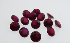 Corundum Synthetic Loose Gem Stones Round  RUBY #8  Lab Created