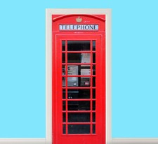 Red London Telephone Box Door