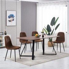 Dining Table / Chairs Suede
