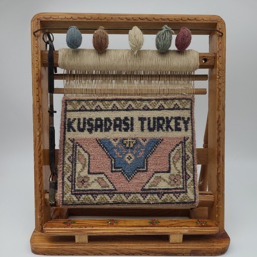 Vintage miniature weaving loom - miniature,