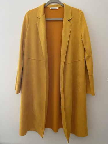 Zara yellow duster coat - yellow,